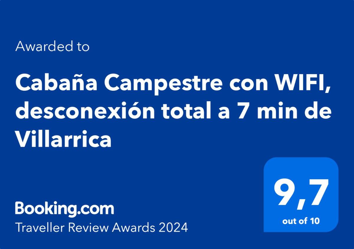 Cabaña Campestre con WIFI, desconexión total a 7 min de Villarrica